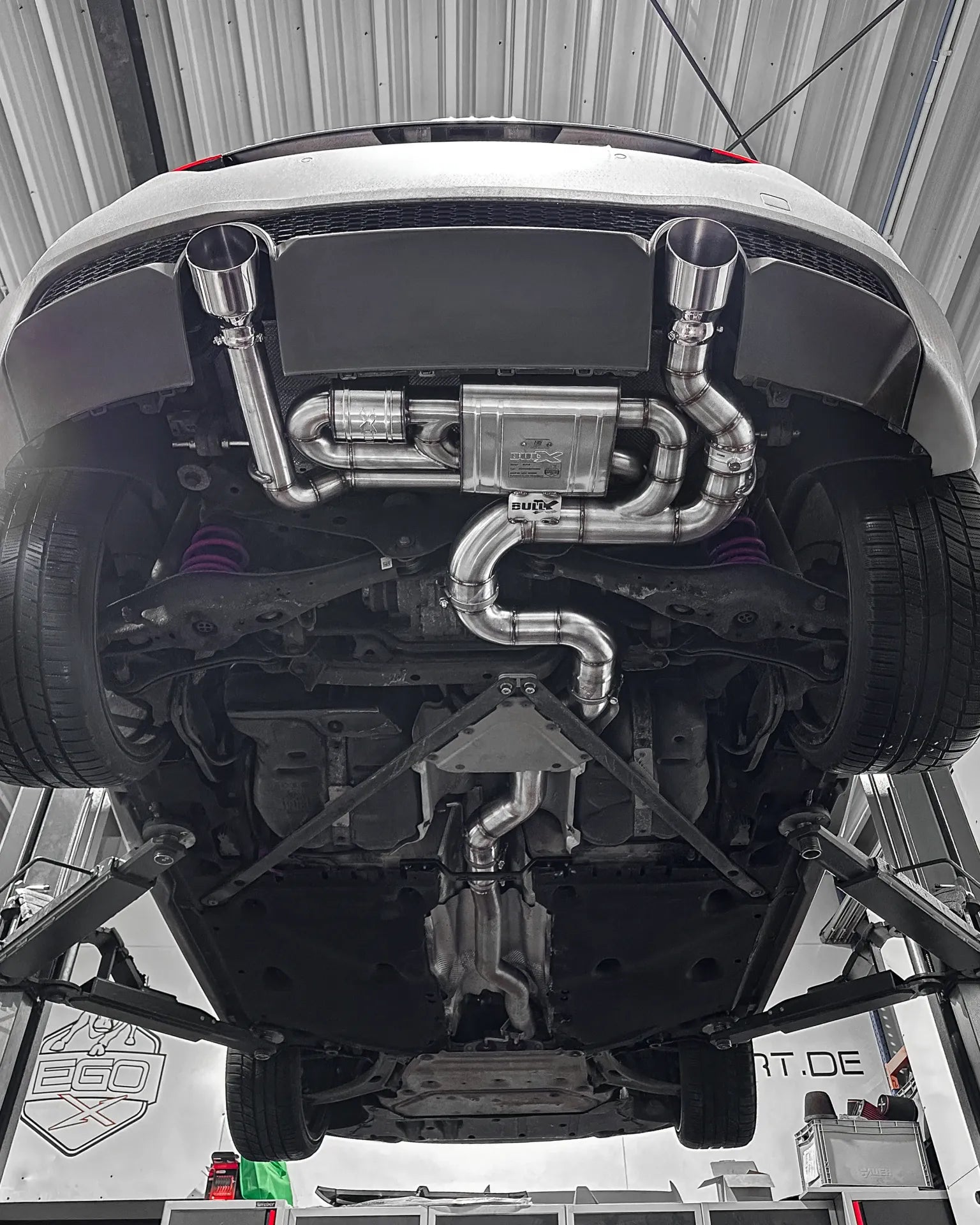 EGO-X Abgasanlage 3,5" Audi TT 8S Coupe quattro 230PS ECE