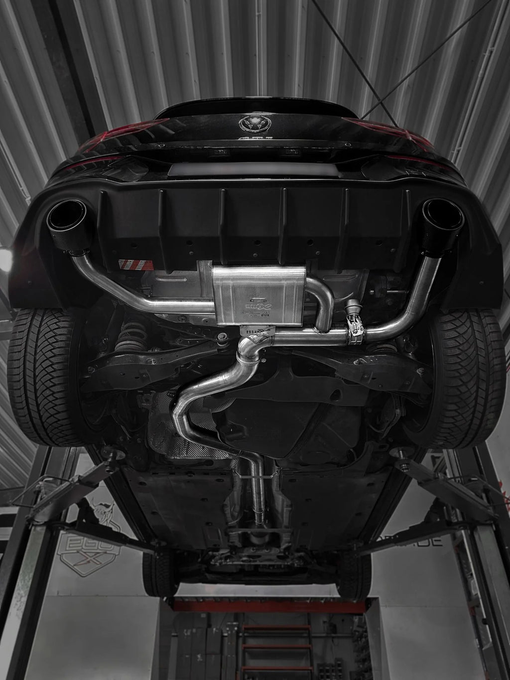 EGO-X Klappen-Abgasanlage VW Golf 8 GTI / Clubsport / ED 45 3,5" / 89mm