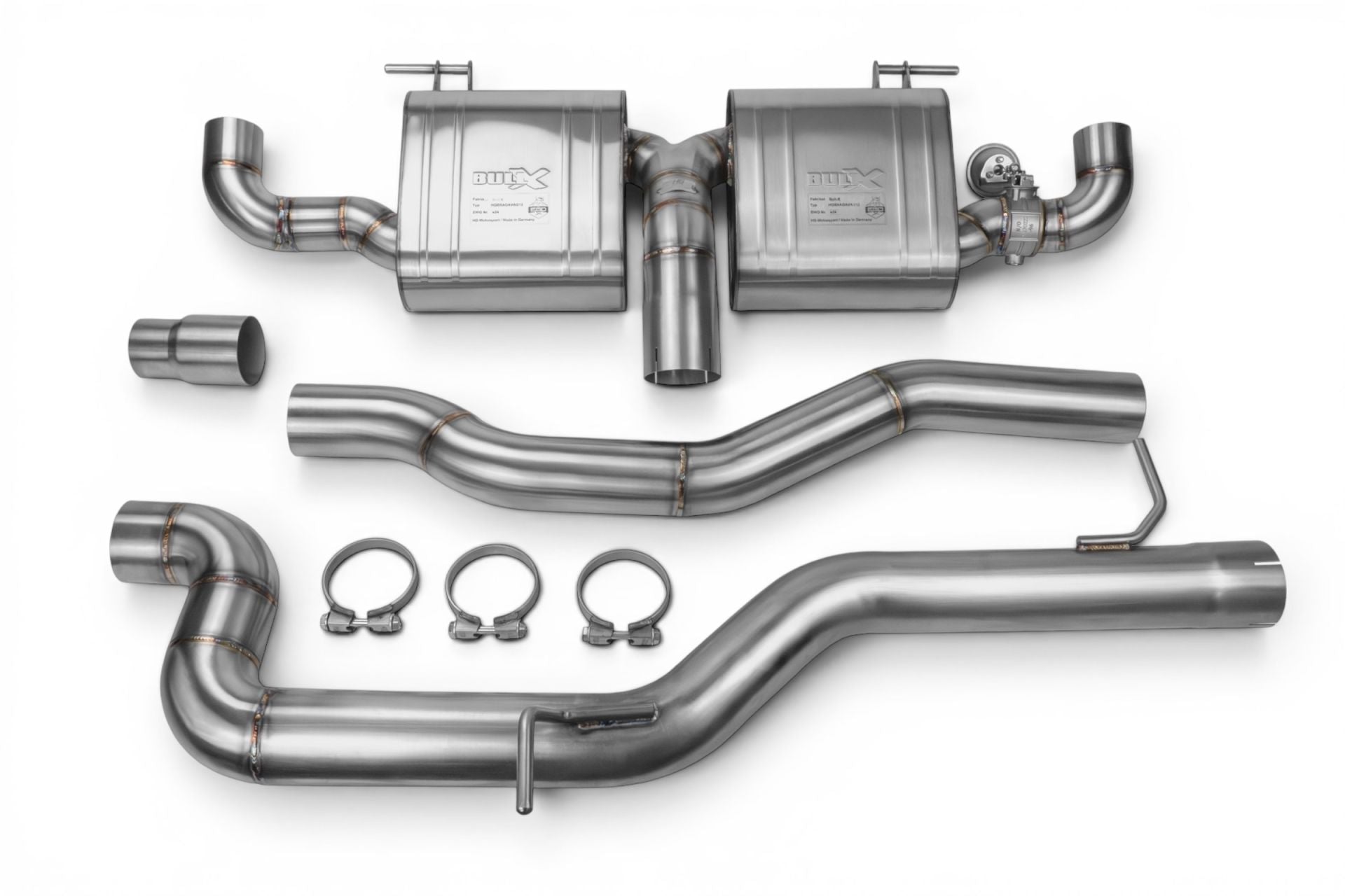 EGO-X Klappenabgasanlage 3" Audi S1 8X 2.0 TFSI 231PS quattro (mit ECE*)