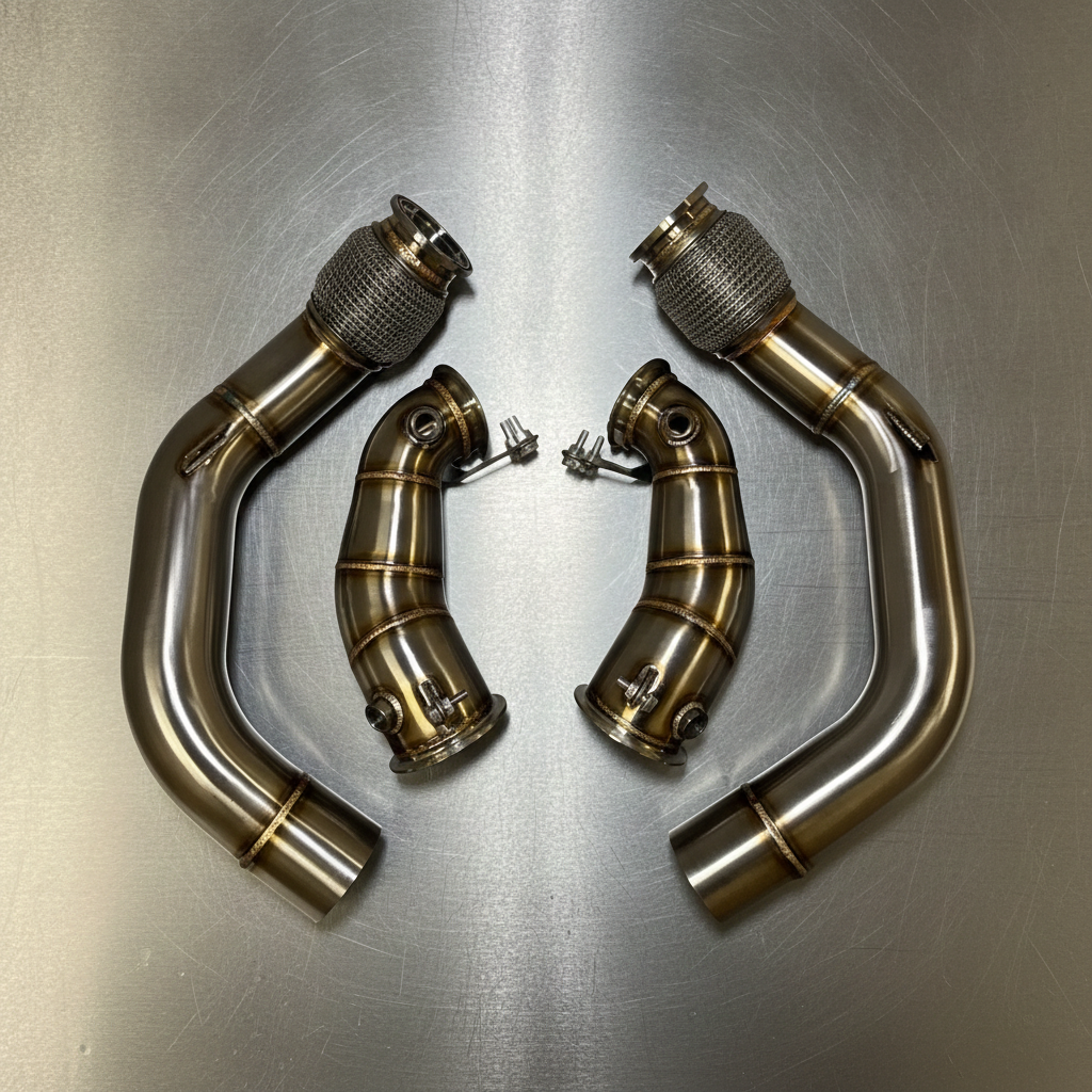 TuningKathedrale Downpipes pour BMW M5/M8 S63 SANS FAP