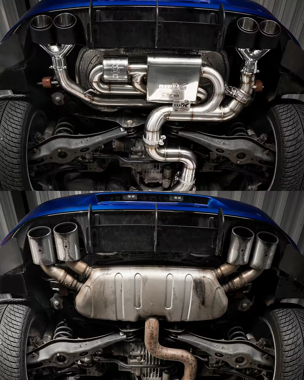 EGO-X Abgasanlage 3,5" VW Golf 7 R Vorfacelift 300PS (mit ECE*)