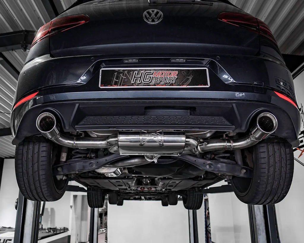 EGO-X Abgasanlage 3" VW Golf 7 GTI FL 245PS, Seat Leon 5F Cupra 300 FWD (mit ECE*)