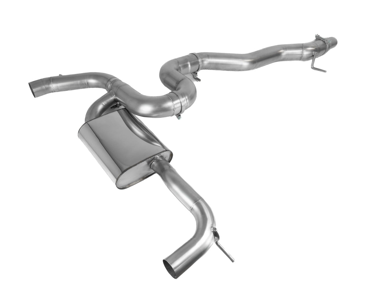EGO-X Klappenabgasanlage 3,5" / 89mm VW Golf 8 R 320/333PS