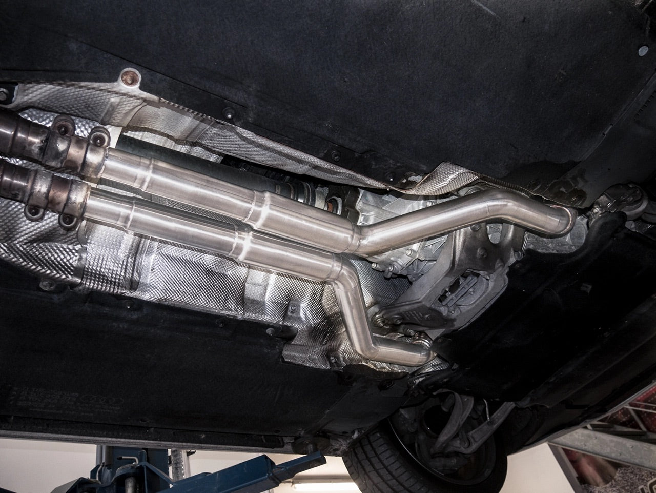 Bull-X Hosenrohre ab Katalysator 2,5" für Audi S4/S5 B8 und A6/A7 3.0 TFSI